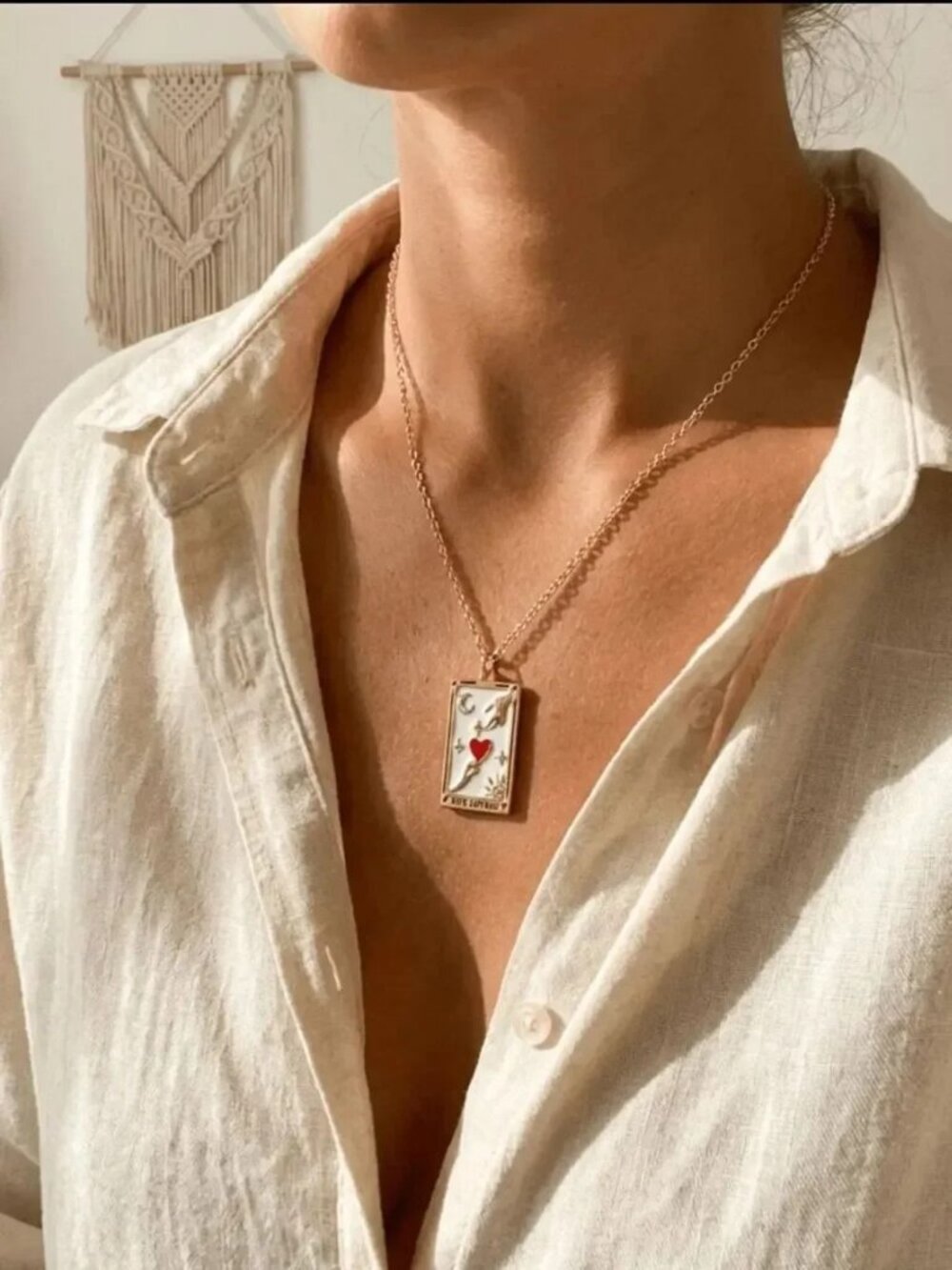 The Lovers Gold Pendant Necklace R781